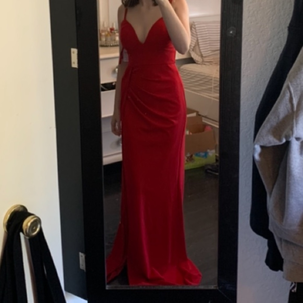 XS Windsor red prom dress
